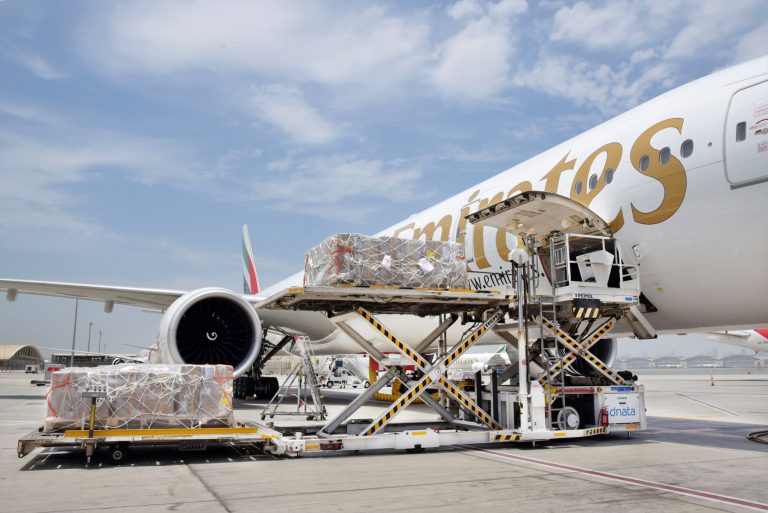 Emirates Transports 100 Tons of COVID-19 Relief Cargo Free of Charge to India