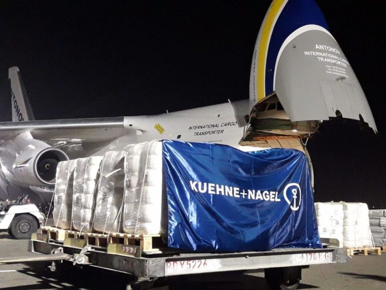 KN-chartered Antonov brings aid to Ukraine