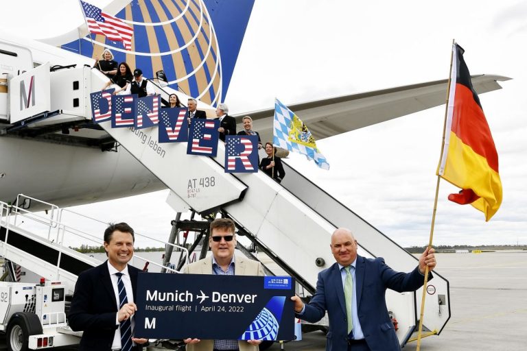 United starts first Munich-Denver flight, restarts Houston