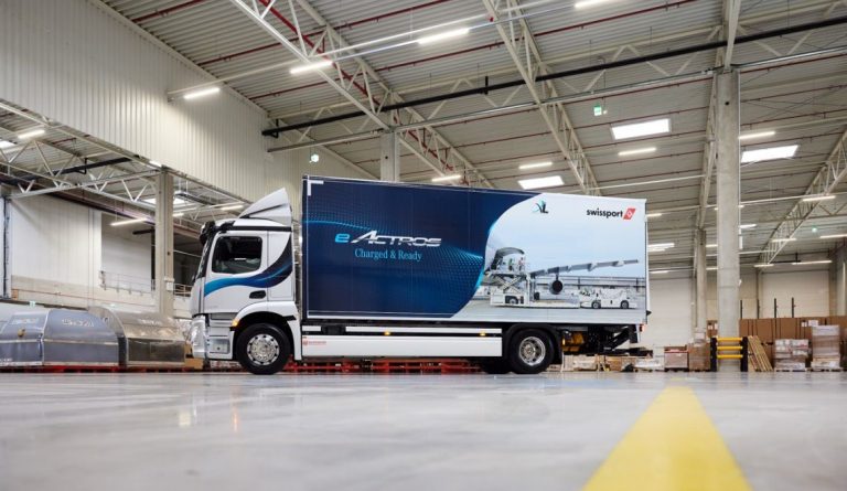 Electric truck to link Swissport’s new Vienna site