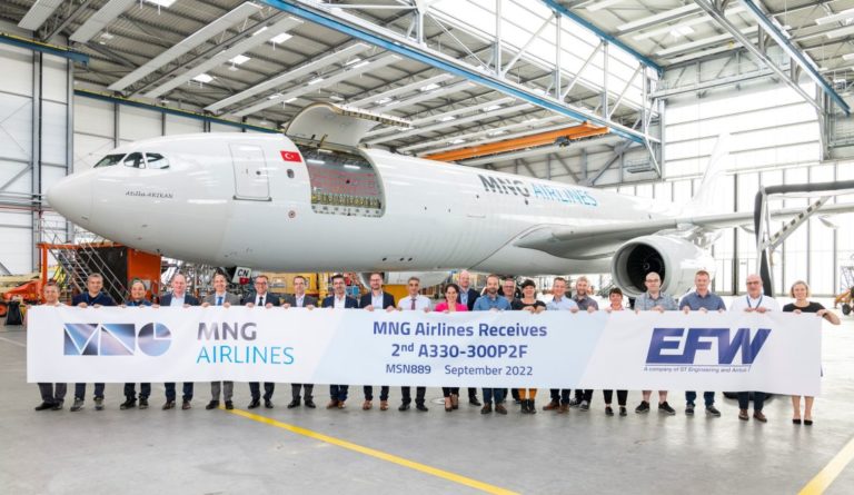 Turkey’s MNG takes delivery of second converted A330 freighter