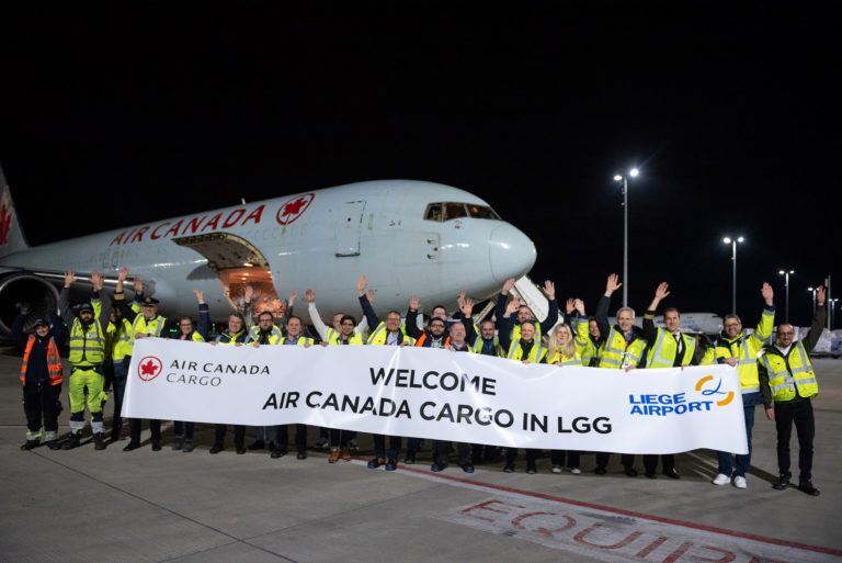 Air Canada Cargo’s First Flight to Liege