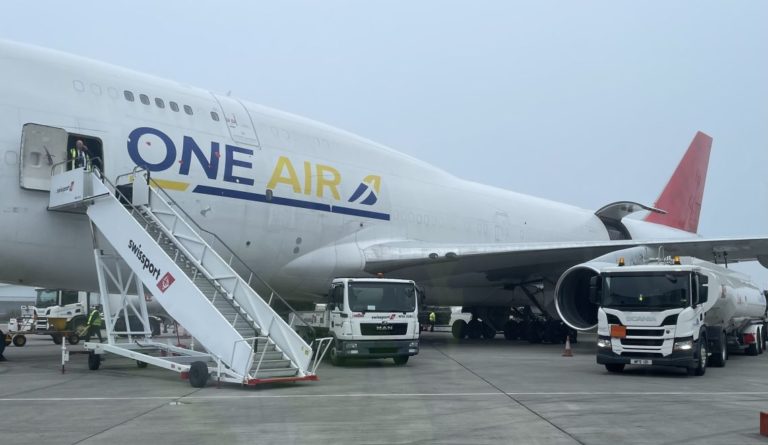 One Air flies to UK for first time