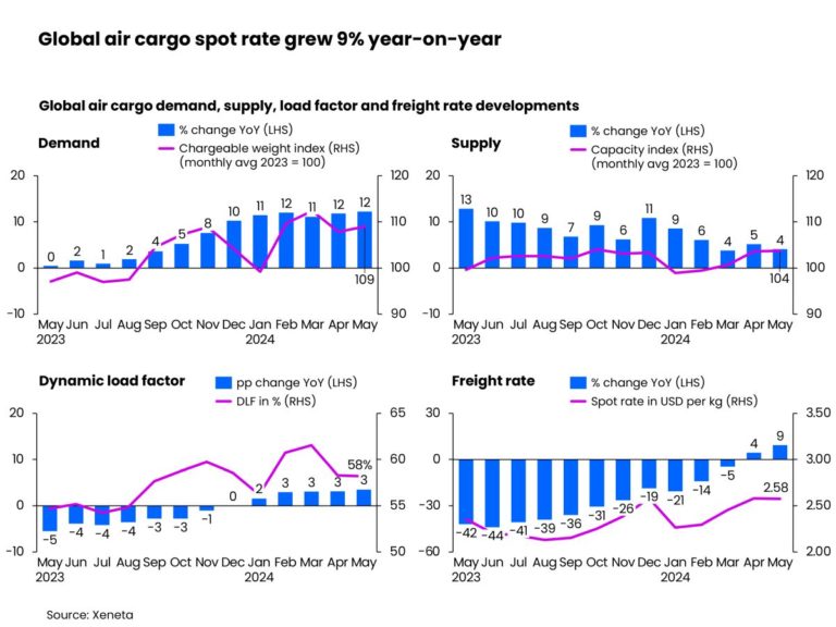 Global air cargo set for double-digit growth in 2024 