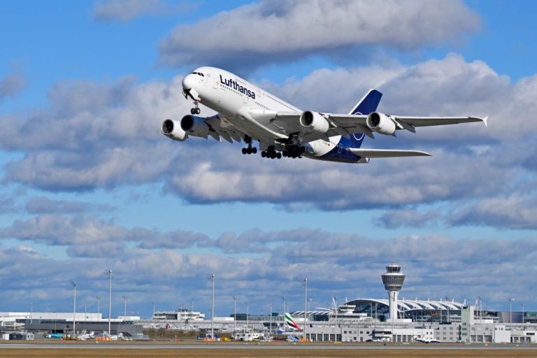 Lufthansa flies first A380 to Mile-High City