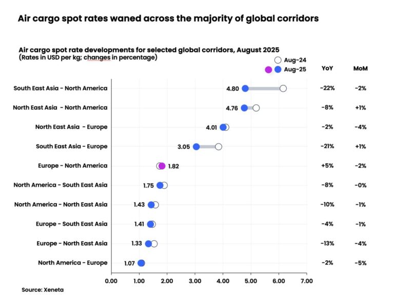 Air cargo rides the economic waves as August hits record