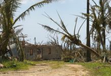 United springs into action after typhoon strikes