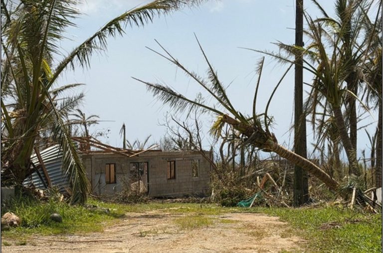 United springs into action after typhoon strikes